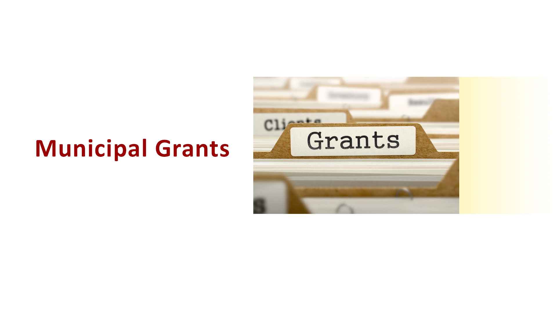 Page header image for Municipal Grant Program